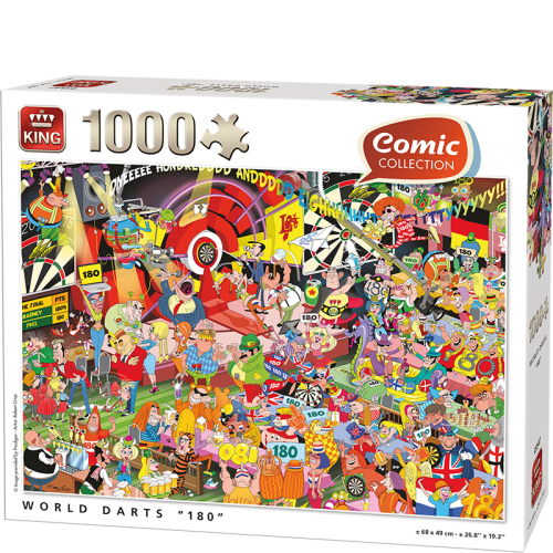 World Darts 180 05547 - King - Puzzle - 1000 pièces